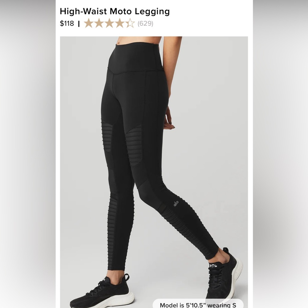 Alo Moto Leggings size xs